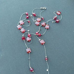 30 inch Red Bead Necklace